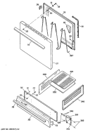 Section Diagram and Parts List for RGB508PT1AD  Hotpoint Range