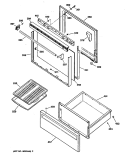 Section Diagram and Parts List for RB632GS1  Hotpoint Range