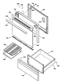 Section Diagram and Parts List for RB525GV1  Hotpoint Range