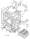 Section Diagram and Parts List for RGB535GET1AD  Hotpoint Range