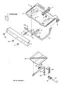 Section Diagram and Parts List for RGB628GEV1AD  Hotpoint Range