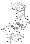 Section Diagram and Parts List for RB787GS2BB  Hotpoint Range