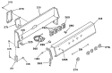 Section Diagram and Parts List for L3B155L0W  General Electric Range