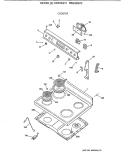Part Location Diagram of WB36X5771 GE TRIM & BRACKET Assembly