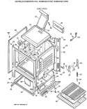 BODY PARTS Diagram and Parts List for RGB532EV1WH  Hotpoint Range