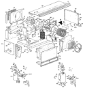 Section Diagram and Parts List for A2B583EPASQ1  General Electric Air Conditioner