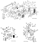 Section Diagram and Parts List for AJH06A74A  General Electric Air Conditioner