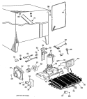 Section Diagram and Parts List for TFX20KHB  General Electric Refrigerator