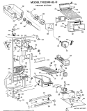 FREEZER SECTION Diagram and Parts List for TFX20RHB  General Electric Refrigerator