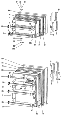 Section Diagram and Parts List for TBF14AKCL  General Electric Refrigerator