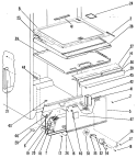 Section Diagram and Parts List for TCX20ZMB  General Electric Refrigerator