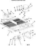COMPRESSOR COMPARTMENT PARTS Diagram and Parts List for TCX20ZMB  General Electric Refrigerator