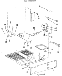 REAR COMPONENTS Diagram and Parts List for TCX20ZMB  General Electric Refrigerator