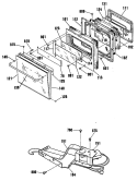 Section Diagram and Parts List for JKP64GP1  General Electric Microwave Oven Combo