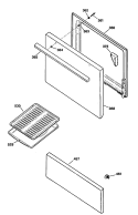 Section Diagram and Parts List for JBS03S1  General Electric Range