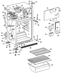 Section Diagram and Parts List for CTX14APCLWH  Hotpoint Refrigerator