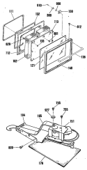 Section Diagram and Parts List for RS734GP3AD  Hotpoint Range