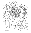 Part Location Diagram of WB35K5136 GE FLUE SHIELD INSULATION