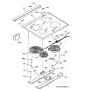 COOKTOP Diagram and Parts List for JSP40AW2AA  General Electric Range