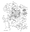 BODY PARTS Diagram and Parts List for JSP40AW2AA  General Electric Range