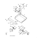 GAS & BURNER PARTS Diagram and Parts List for JGBS23BEA1WH  General Electric Range