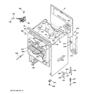 BODY PARTS Diagram and Parts List for JBP60BY3WH  General Electric Range