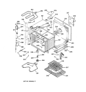 Part Location Diagram of WB63T10014 GE OVEN BODY