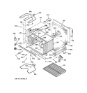 LOWER BODY Diagram and Parts List for JT950SY1SS  General Electric Wall Oven