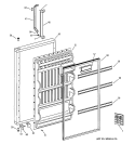 DOOR Diagram and Parts List for TAX10SNXCRAD  General Electric Refrigerator