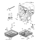BODY PARTS Diagram and Parts List for GSD3410Z01AA  General Electric Dishwasher