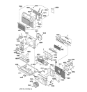 Section Diagram and Parts List for AJES12DCM1  General Electric Air Conditioner