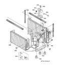 Section Diagram and Parts List for AJES12DCM1  General Electric Air Conditioner