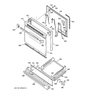 DOOR & DRAWER PARTS Diagram and Parts List for JGBS04BEA1AD  General Electric Range