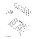 COOKTOP Diagram and Parts List for JGBS04BPA1AD  General Electric Range
