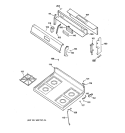 COOKTOP Diagram and Parts List for JGBS15PEA1WH  General Electric Range