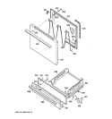 DOOR & DRAWER PARTS Diagram and Parts List for JGBS21PEA1AD  General Electric Range