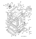 BODY PARTS Diagram and Parts List for JGBP24BEA1WH  General Electric Range