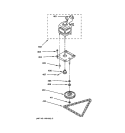 MOTOR & DRIVE PARTS Diagram and Parts List for GCG1530Z0WW  General Electric Trash Compactor