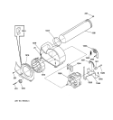 MOTOR Diagram and Parts List for DSXH43ET0WB  General Electric Dryer