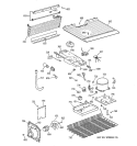 UNIT PARTS Diagram and Parts List for TBT14NABBRAA  General Electric Refrigerator