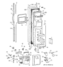 Part Location Diagram of WR55X10002 GE CONTROL PANEL Assembly AD