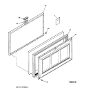 DOOR Diagram and Parts List for FCM9SAAWH  General Electric Freezer