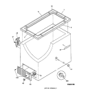CABINET Diagram and Parts List for FCM9SAAWH  General Electric Freezer