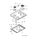 COOKTOP Diagram and Parts List for RB754PY2AD  Hotpoint Range