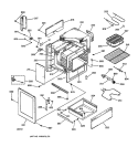 BODY PARTS Diagram and Parts List for RB754PY2AD  Hotpoint Range