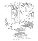 CABINET Diagram and Parts List for CTT18EAZGRAD  Hotpoint Refrigerator
