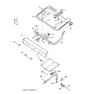 GAS & BURNER PARTS Diagram and Parts List for RGB628BEA1AD  Hotpoint Range
