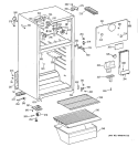 CABINET Diagram and Parts List for CTX14AYBFRAA  Hotpoint Refrigerator