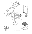 Part Location Diagram of WB53X10001 GE PANEL OVEN BOTTOM
