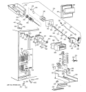 FREEZER SECTION Diagram and Parts List for MSK28PFZDAA  General Electric Refrigerator